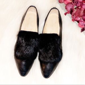 MOSKKITO Leather Fur Top Portuguese Heels